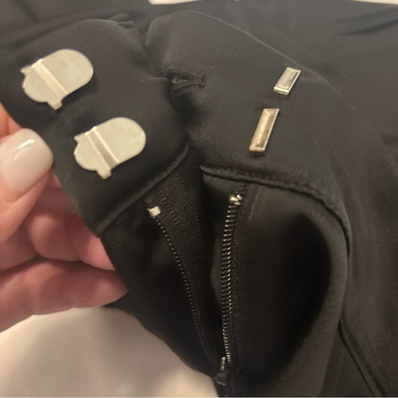 Bar III x Sofia Richie Black Satin High Waisted Wide-Leg Pants SZ 12 Dressy NWT - Picture 13 of 15